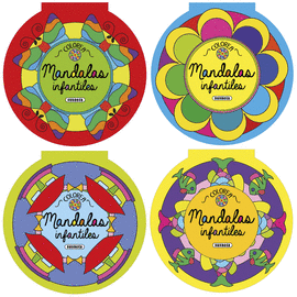 COLOREA MANDALAS INFANTILES (4 T�TULOS)