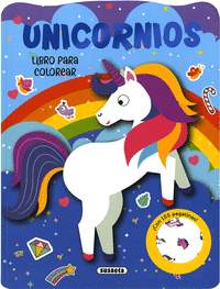 UNICORNIOS ( AMARILLO ) LIBRO PARA COLOREAR