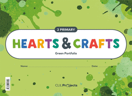 HEARTS & CRAFTS GREEN NOTEBOOK 2 PRIMARIA