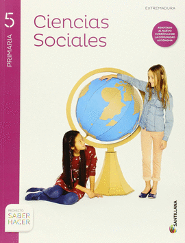 CIENCIAS SOCIALES + ATLAS EXTREMADURA 5 PRIMARIA SANTILLANA