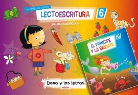LECTOESCRITURA CUADERNO 6 PAUTA CUADRICULA + 1 CUENTO