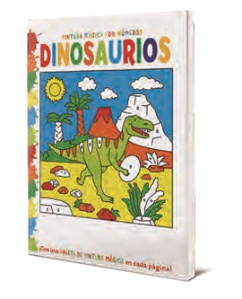 PINTURA MAGICA CON NUMEROS DINOSAURIOS