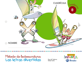 LAS LETRAS DIVERTIDAS CUADR�CULA CUADERNO 8