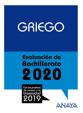 GRIEGO. EVALUACIN BACHILERATO. SELECTIVIDAD