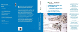 MANUAL DE LICENCIAS DE OCUPACIN Y PRIMERA UTILIZACIN