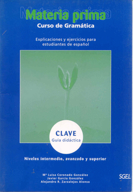 MATERIA PRIMA CLAVE INT.AVANZADO Y SUPERIOR