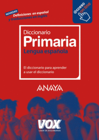 DICCIONARIO PRIMARIA LENGUA ESPAOLA EDUCACION PRI