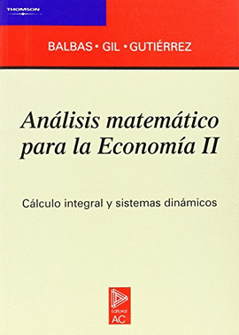 AN�LISIS MATEM�TICO PARA LA ECONOM�A II