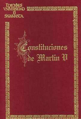 CONSTITUCIONES DE MART�N V (FACS.)