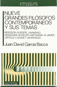 NUEVE GRANDES FILOSOFOS CONTEMPORANEOS
