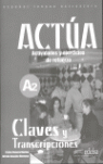 ACTUA A2 CLAVES Y TRANSCRIPCIONES