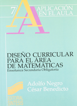 DISE�O CURRICULAR AREA MATEMATICAS ESO