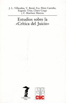 ESTUDIOS SOBRE LA <<CR�TICA DEL JUICIO>>