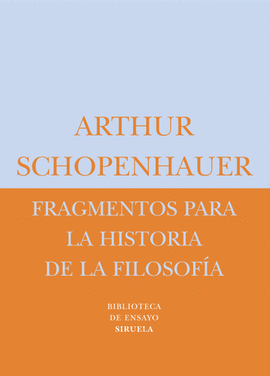 FRAGMENTOS PARA LA HISTORIA DE LA FILOSOF�A