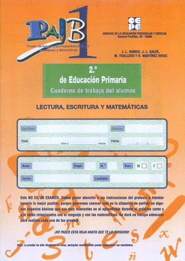 PAIB: CUADERNO 2� EDUCACION PRIMARIA