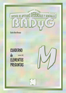 BADYG M. CUADERNO DE PREGUNTAS