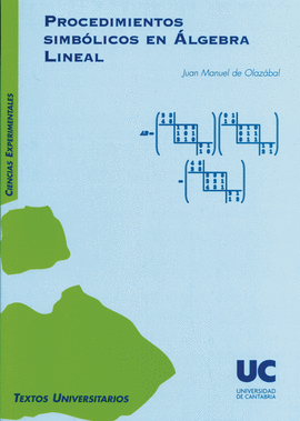 PROCEDIMIENTOS SIMB�LICOS EN �LGEBRA LINEAL