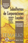 SUBALTERNOS DE CORPORACIONES LOCALES ORDENANZAS CO