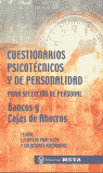 CUESTIONARIOS PSICOTECNICOS Y DE PERSONALIDAD PARA SELECCION DE PERSON