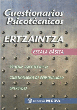 CUESTIONARIOS PSICOTCNICOS Y DE PERSONALIDAD PARA LA ERTZAINTZA