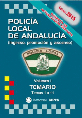 TEMARIO VOL. 1 POLICA LOCAL DE ANDALUCA 2015