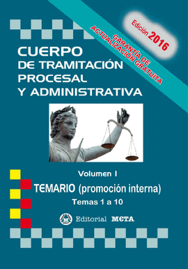CUERPO DE TRAMITACION PROCESAL P. INTERNA I TEMARIO