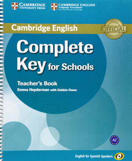 COMPLETE KEY FOR SCHOOLS TCH (SPANISH ED)