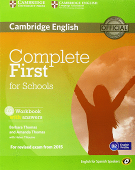 COMPLETE FIRST FOR SCHOOLS WB W/KEY (+CD) (SP