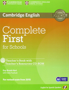 COMPLETE FIRST FOR SCHOOLS TCH (+TCHS RESOUR