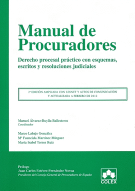 MANUAL DE PROCURADORES. DERECHO PROCESAL PR�CTICO CON ESQUEMAS, ESCRITOS Y RESOL