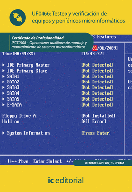 TESTEO Y VERIFICACIN DE EQUIPOS Y PERIFRICOS MICROINFORMTICOS UF0466