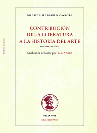 CONTRIBUCION DE LA LITERATURA A LA HISTORIA DEL ARTE
