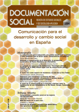 COMUNICACIN PARA EL DESARROLLO Y CAMBIO SOCIAL EN ESPAA DS - 184