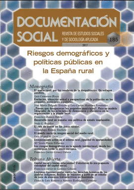RIESGOS DEMOGR�FICOS Y POL�TICAS P�BLICAS EN LA ESPA�A RURAL