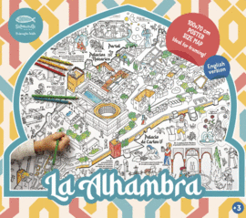 MAPA PARA COLOREAR: LA ALHAMBRA (ESPAOL)