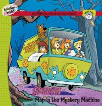 SCOOBY-DOO. MAP IN THE MISTERY MACHINE
