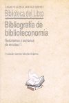 BIBLIOGRAFA DE BIBLIOTECONOMA