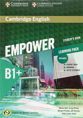 CAMBRIDGE ENGLISH EMPOWER B1+ STUDENT+WORKBOOK+ONLINE ASSESSMENT PRACTICE. SPANI