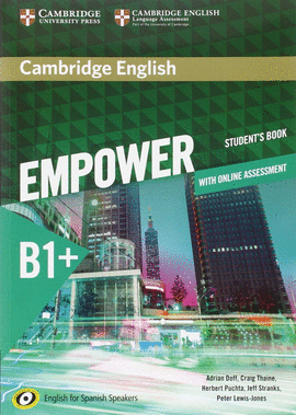 CAMBRIDGE ENGLISH EMPOWER INTERMEDIATE B1+ STUDENT + ONLINE ASSESMENT ED.ESPA�OL
