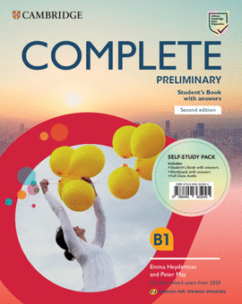 COMPLETE PRELIMINARY SECOND EDITION ENGLISH FOR SPANISH SPEAKERS. SELF-STUDY PAC