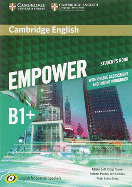 CAMBRIDGE ENGLISH EMPOWER B1+.STUDENT SPANISH SPEAKERS WITH ONLINE ASSESSMENT AN