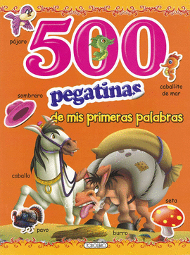 500 PEGATINAS NARANJA
