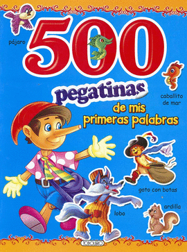 500 PEGATINAS AZUL