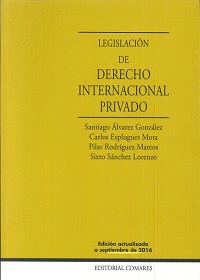LEGISLACI�N DE DERECHO INTERNACIONAL PRIVADO 2016