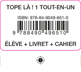 TOPE LA! 1 TOUT EN UN ELEVE+CAH+LIV+COD