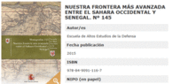 NUESTRA FRONTERA M�S AVANZADA ENTRE EL S�HARA OCCIDENTAL Y SENEGAL