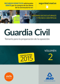 TEMARIO VOL.2 GUARDIA CIVIL EDICION 2015