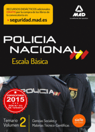 ESCALA BSICA DE POLICA NACIONAL. TEMARIO VOLUMEN 2: CIENCIAS SOCIALES Y MATERI