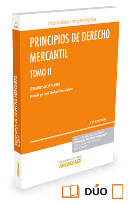 PRINCIPIOS DE DERECHO MERCANTIL - TOMO II (PAPEL+E-BOOK)