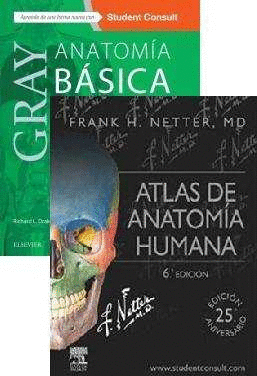 LOTE MINIDRAKE+NETTER.GRAY.ANATOMA BSICA.2 ED+ATLAS DE ANATOMA HUMANA.6 ED.